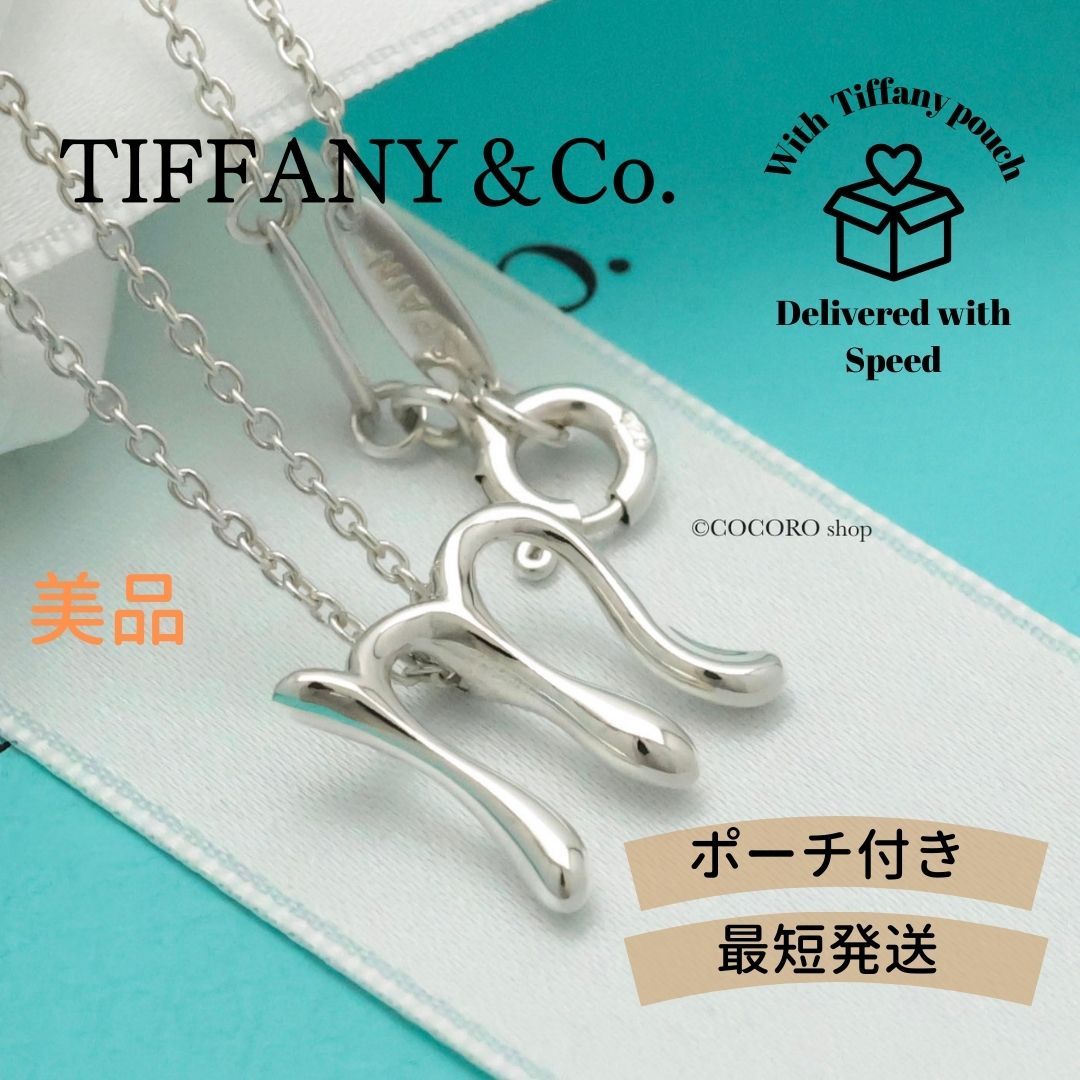 美品】ティファニー TIFFANY&Co. レター イニシャル M エルサ