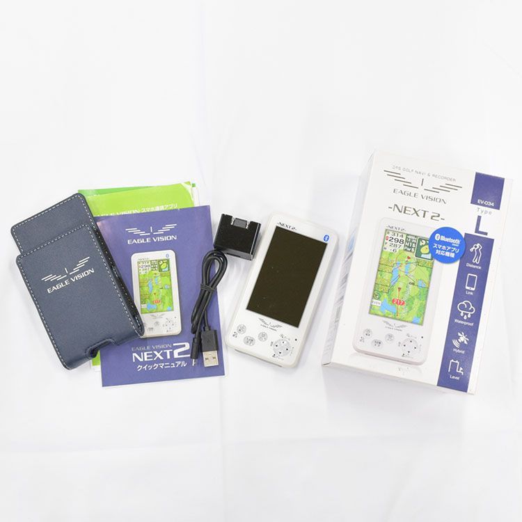 イーグルビジョン EAGLE VISION NEXT2 ホワイト 距離測定器 GPSナビ