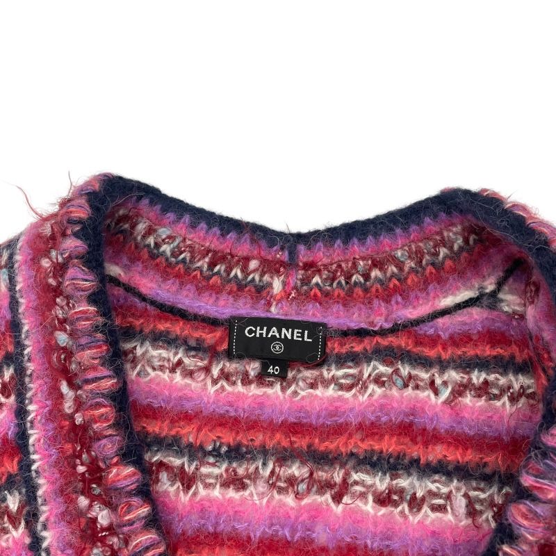 シャネル CHANEL アルパカ混ボーダーニットセーター P72980 マルチ  