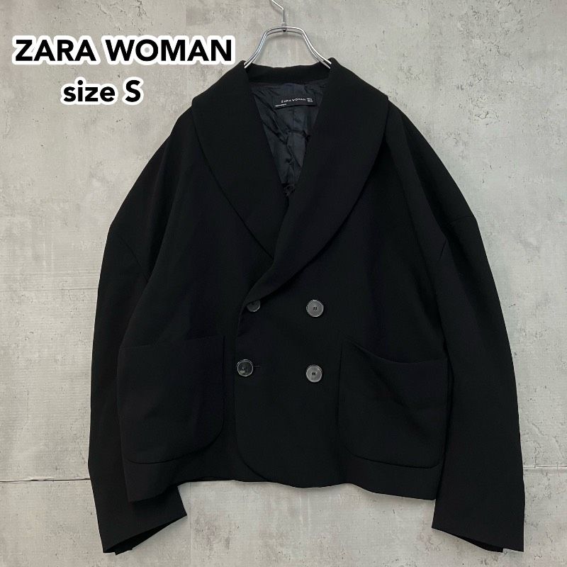 ZARA WOMAN ザラ ウーマン ダブルブレスト ショート丈 ドロップ