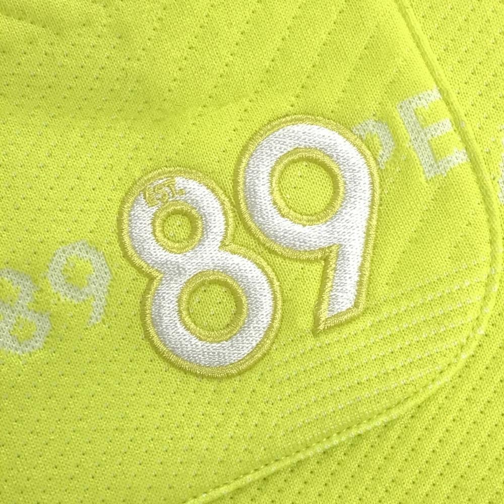 美品】パーリーゲイツ スカート イエロー×白 ロゴ総柄 キルティング風