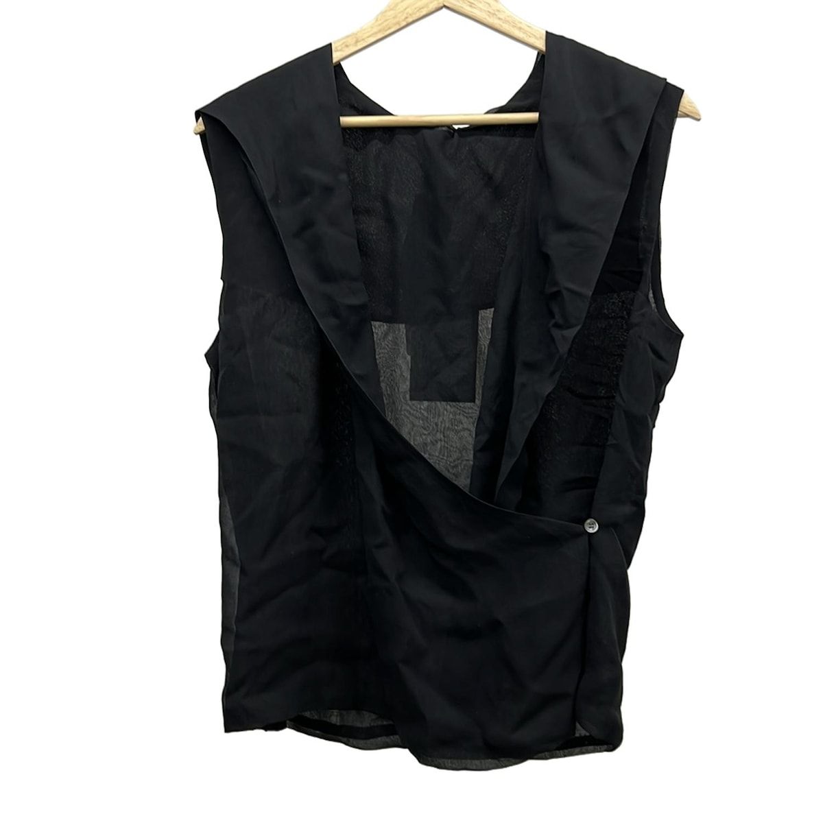 DAMAcollection ダーマ ベスト サイズ13 R レディース - 黒 シルク シースルー