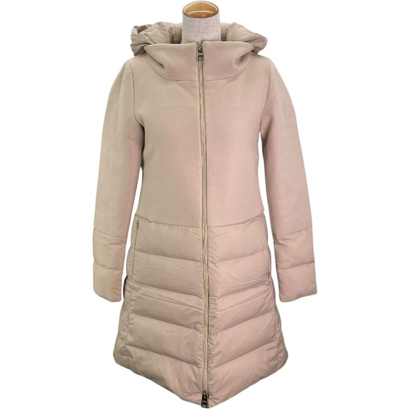 ヘルノ HERNO ウール切替ダウンコート PI0848D ベージュ ウール