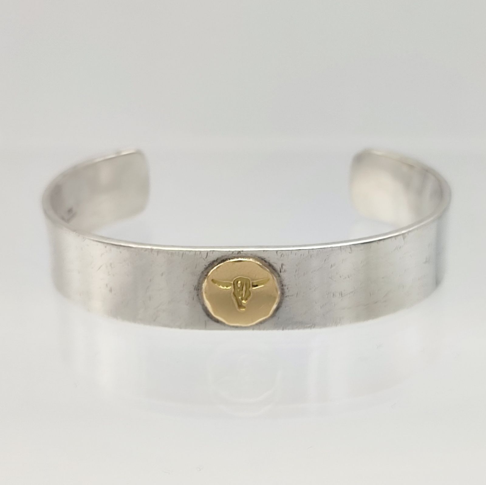 美品】TADY&KING タディ＆キング ロングホーン 平打ちバングル K18