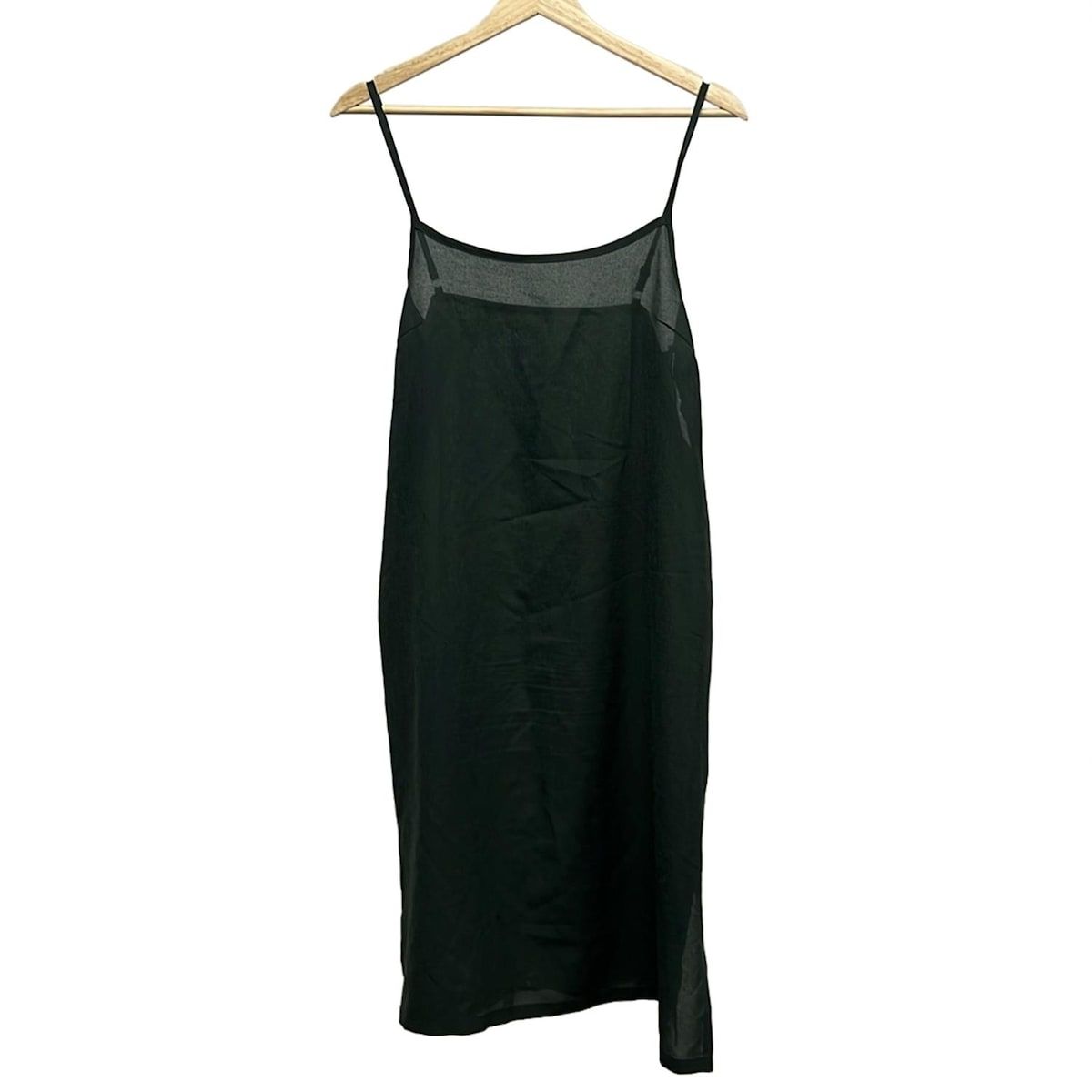  ダーマ ワンピース サイズ2 M レディース ダークグリーン スクエアネック 半袖 ロング インナーキャミワンピ付き その他 ワンピース
