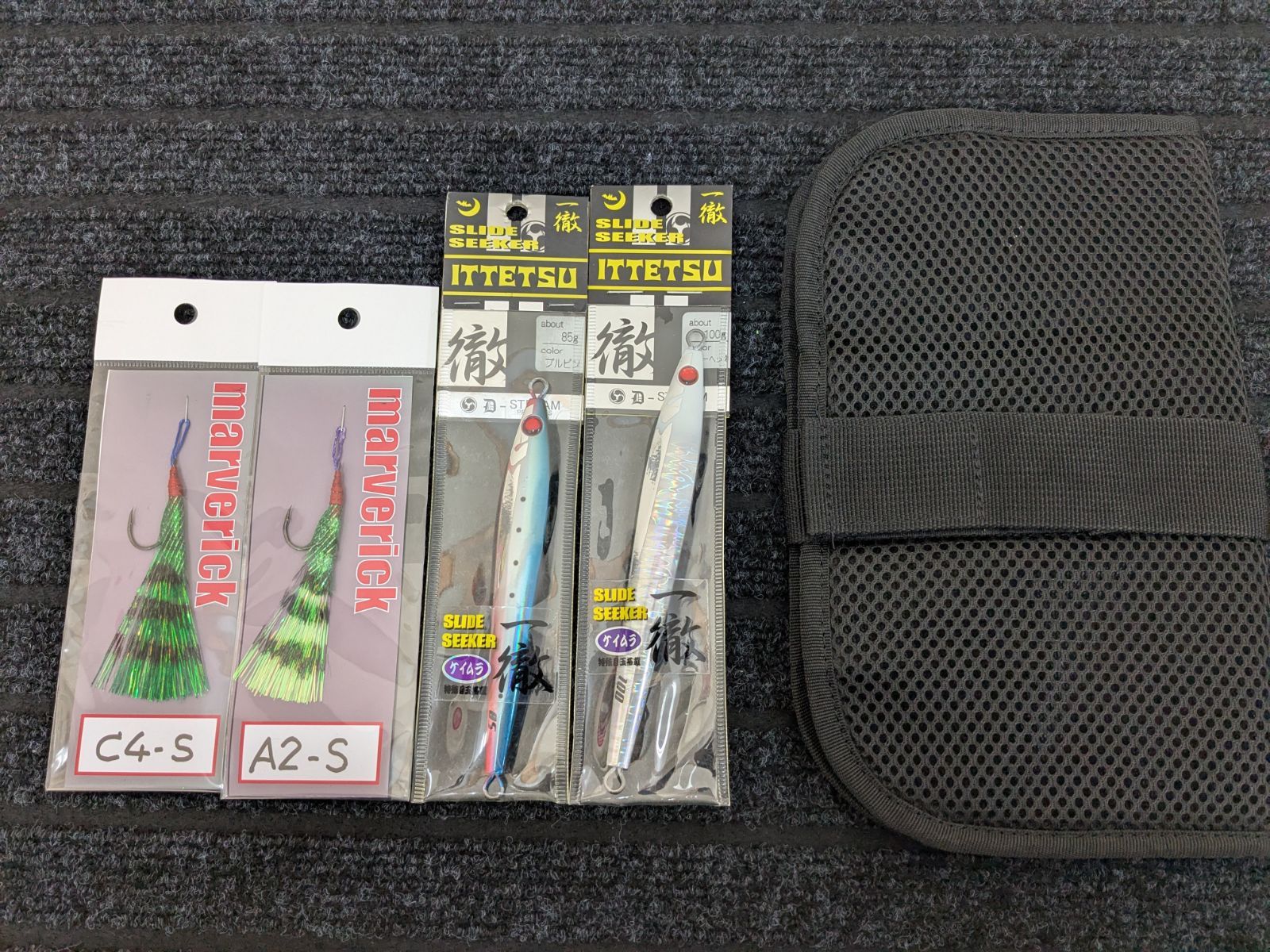 ツルギヤ スライド・一徹ジグ 85g/100g ブルピン グローヘッド