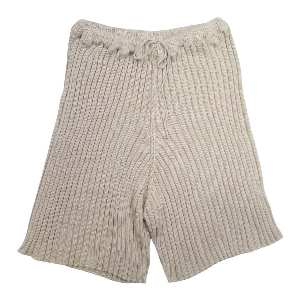 未使用 BASERANGE ベースレンジ コットンニット ワイドリブ ハーフ