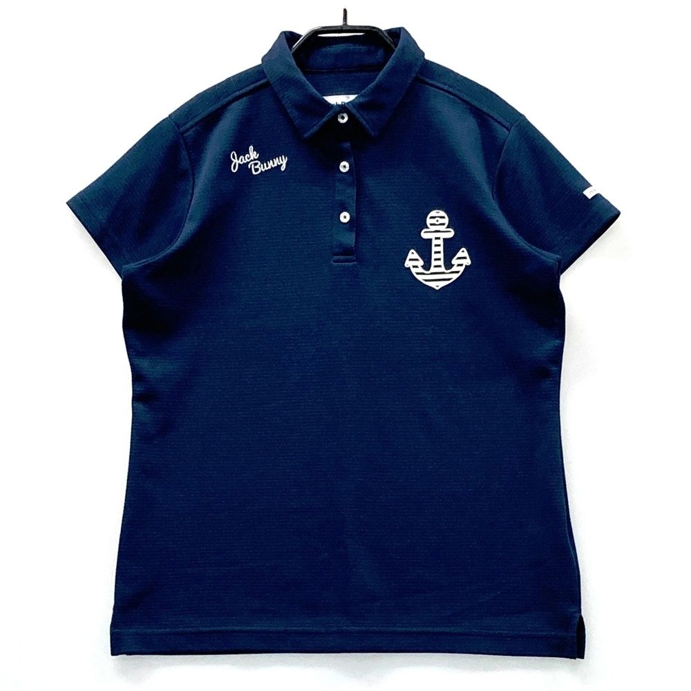 サイズ：1 JACK BUNNY ジャックバニー 半袖ポロシャツ ネイビー系