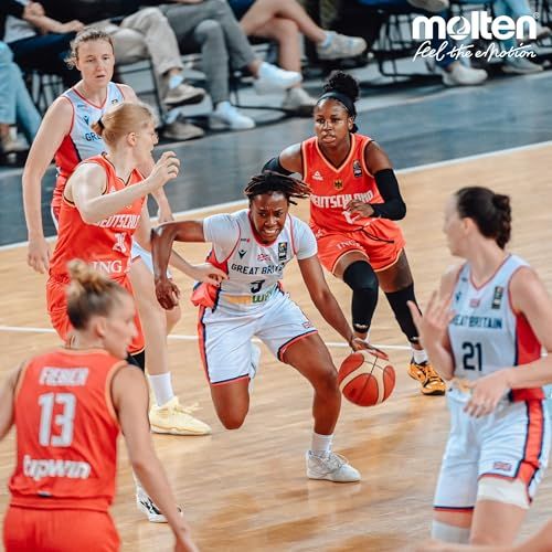 モルテン molten バスケットボール 天然皮革 貼り 6号球 一般女子 大学生女子 高校生女子 中学生女子 国際公認球 検定球 BG 5000 B 6 G ブラウン