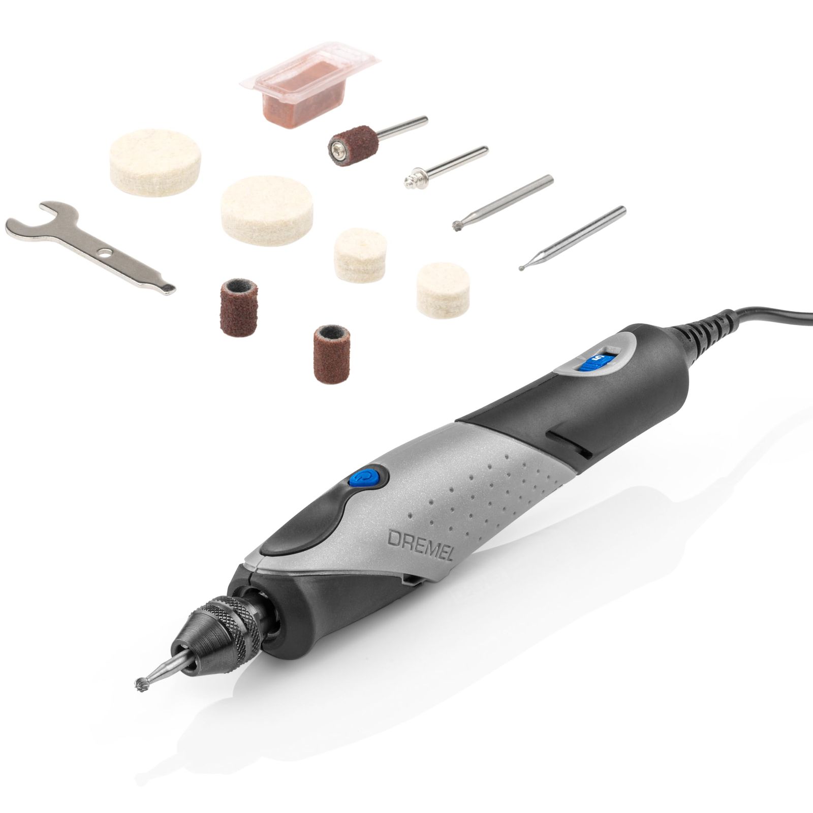 Dremel ドレメル ペン型ミニルーター FINO フィーノ 5段変速 9種11ピース入り 最大22 000回転 分 リューター 彫刻 削り出し 汚れ落とし 磨き 研磨
