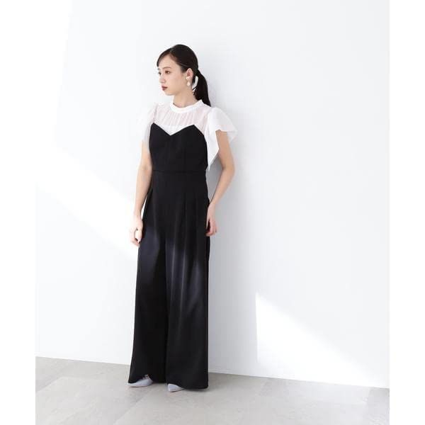  ジル バイ ジルスチュアート カジュアルドレス eSシリーズブラウスドッキングコンビネゾン レディース ブラック その他 フェイスケア