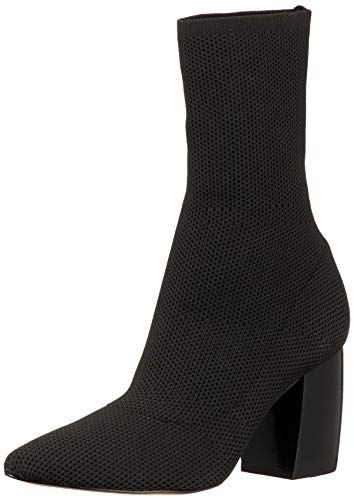 ノ ブーツ ストレッチニットショートブーツ レディース 603004 ブラック雑材 24.5 cm