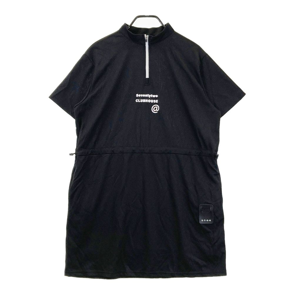 サイズ ONE STCH ワンピース ブラック系 ゴルフウェア レディース ストスト