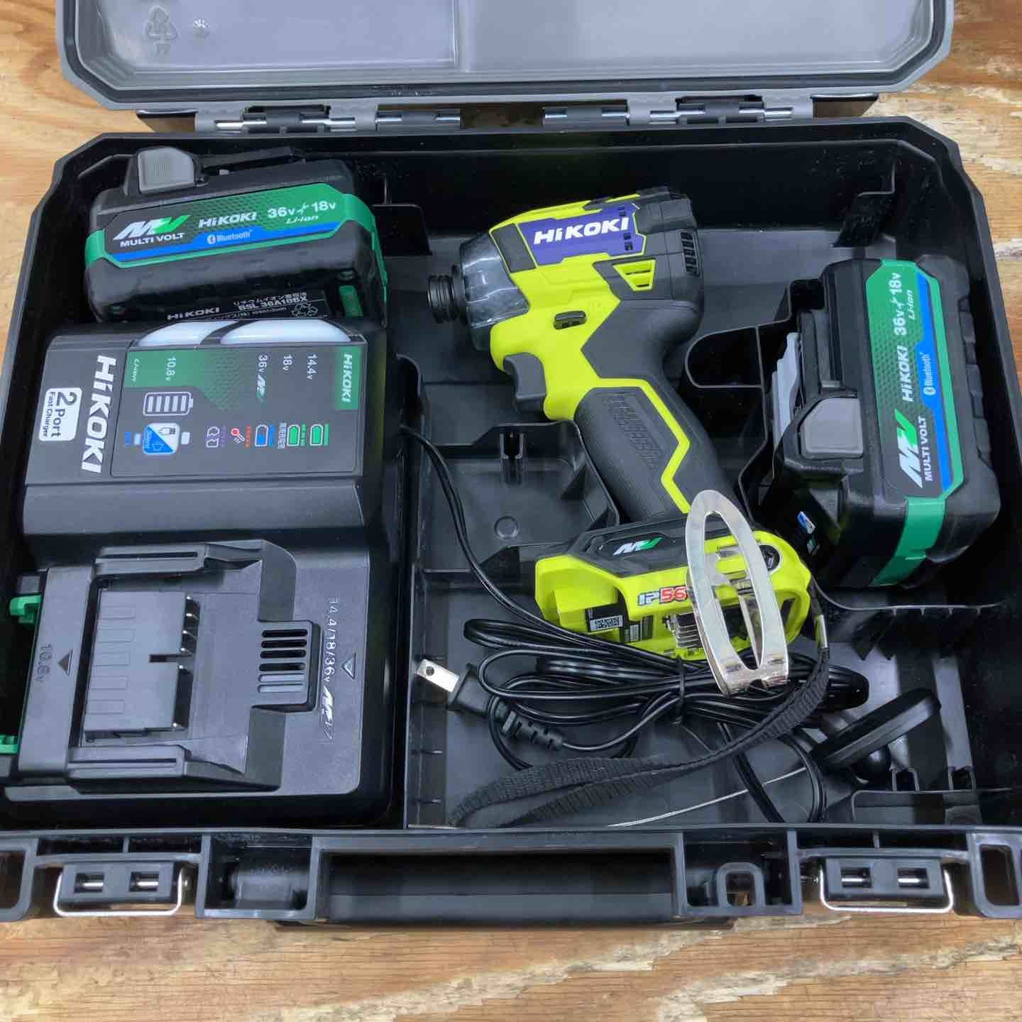 品 ハイコーキ HIKOKI 旧 日立工機 コードレスインパクトドライバ スパイダーイエロー WH 36 DD 2 XHYSZ フルセット 柏店