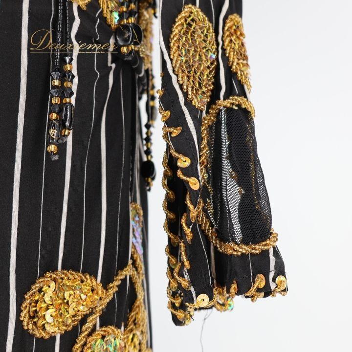 ベリーダンス 衣装 サイーディドレス ブラック系 ワンピース ドレス