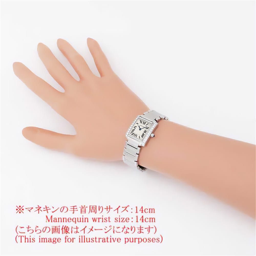 カルティエ タンクフランセーズ SM ベゼルダイヤ W4TA0008 中古