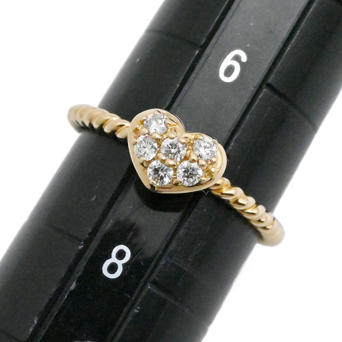 ポンテヴェッキオ Ponte Vecchio P/V K18PG ハート ダイヤモンド0.12ct