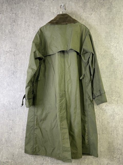 ﾌﾞﾙｶﾞﾘｱ製 BARBOUR ﾊﾞﾌﾞｱ WAX TRENCH COAT ﾜｯｸｽ ﾄﾚﾝﾁ ｺｰﾄ ｵｲﾙﾄﾞ ﾛﾝｸﾞ ｸﾞﾘｰﾝ 36