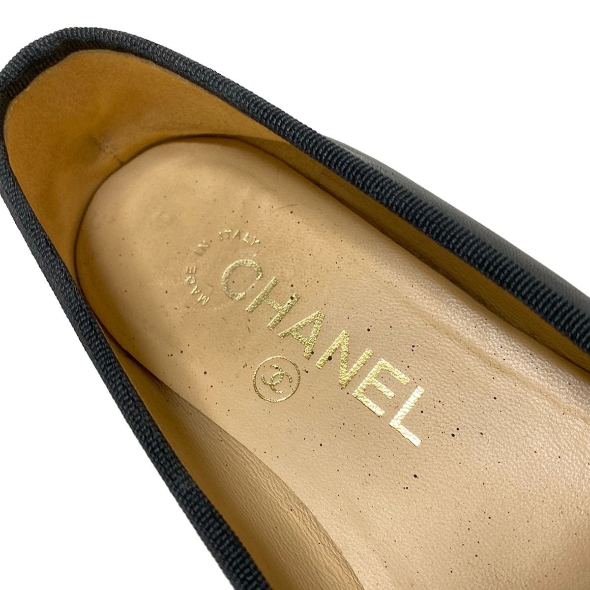 CHANEL(シャネル) フラットシューズ 35 1/2C レディース - G02819 黒