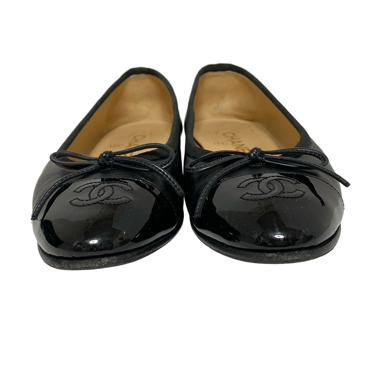 CHANEL(シャネル) フラットシューズ 35 1/2C レディース - G02819 黒