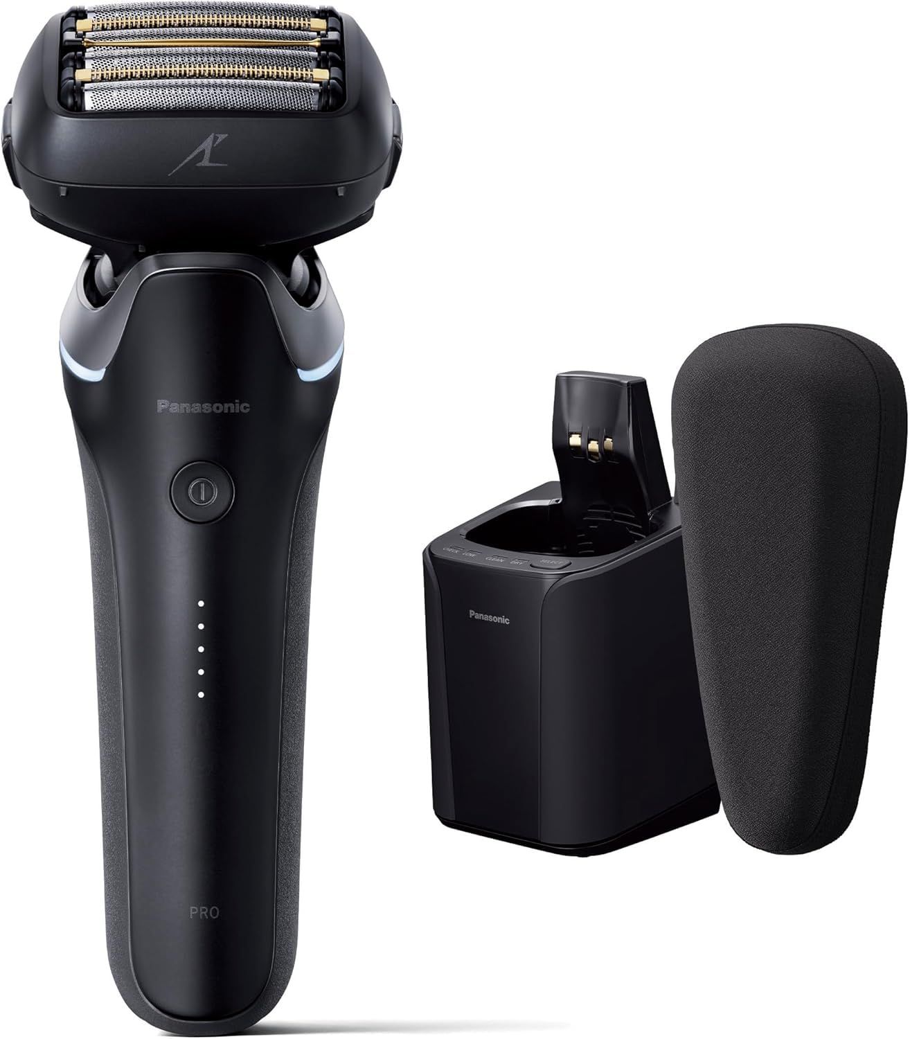 パナソニック シェーバー ラムダッシュ PRO 刃 電動 髭剃り メンズ ラムダッシュAI⁺ 全自動洗浄充電器 ES-L 670 U-K クラフトブラック お風呂で使用可 洗浄充電器付き