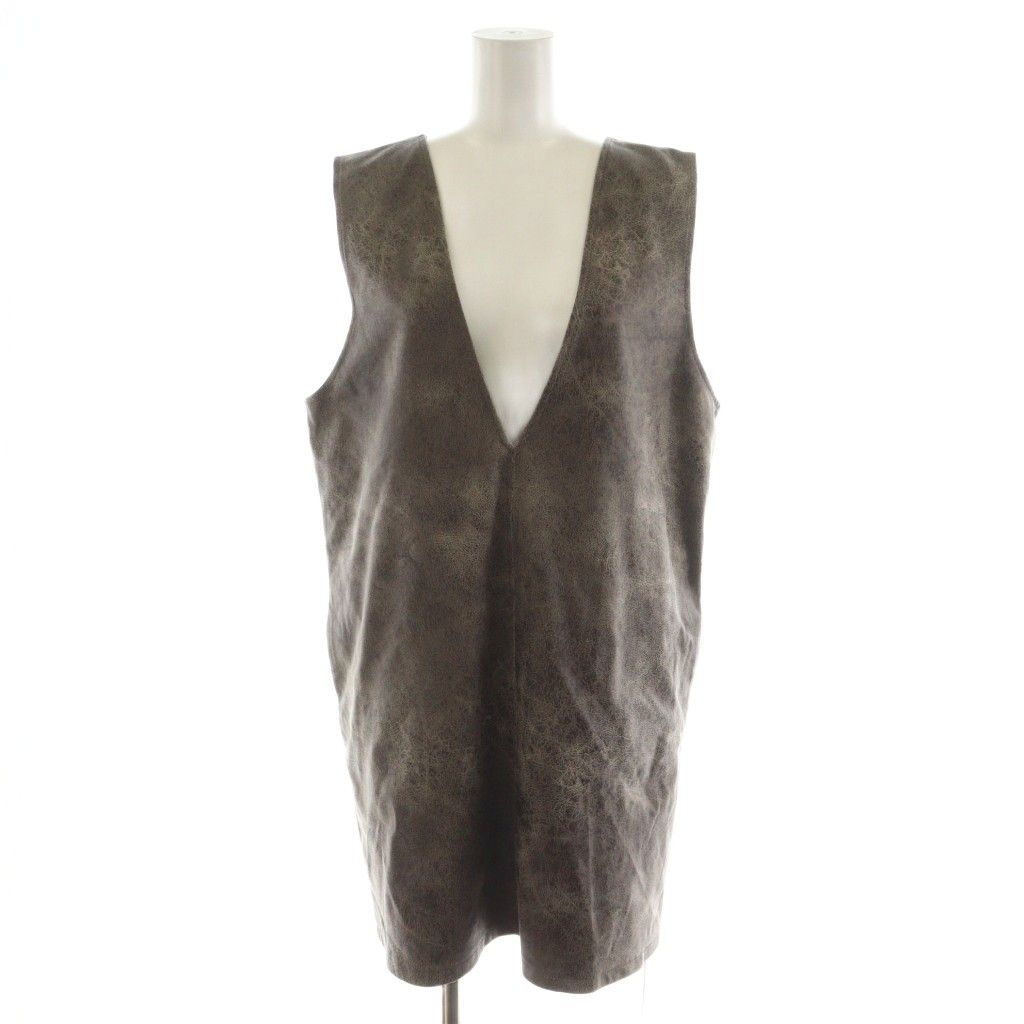 アメリヴィンテージ Ameri VINTAGE 21AW CRUSHED LEATHER SLEEVELESS