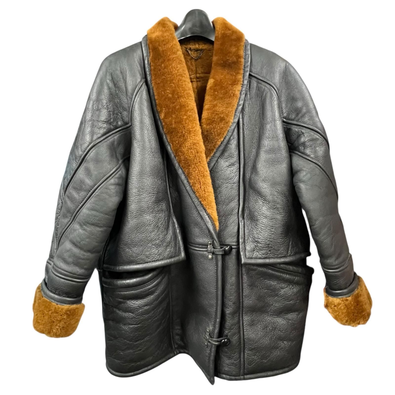 【希少•美品】Otto(オットー)変形フレアムートンレザージャケット/羊革/M OTTO collection リアルムートン レザージャケット Mサイズ - メルカリ