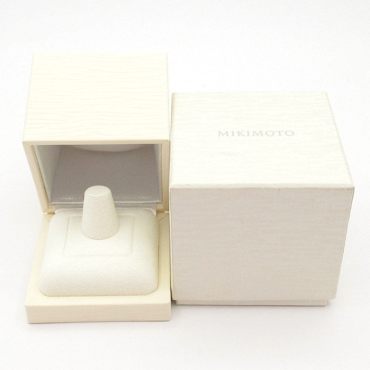 mikimoto(ミキモト) リング新品同様 - Pt950×ダイヤモンド×アイボリー