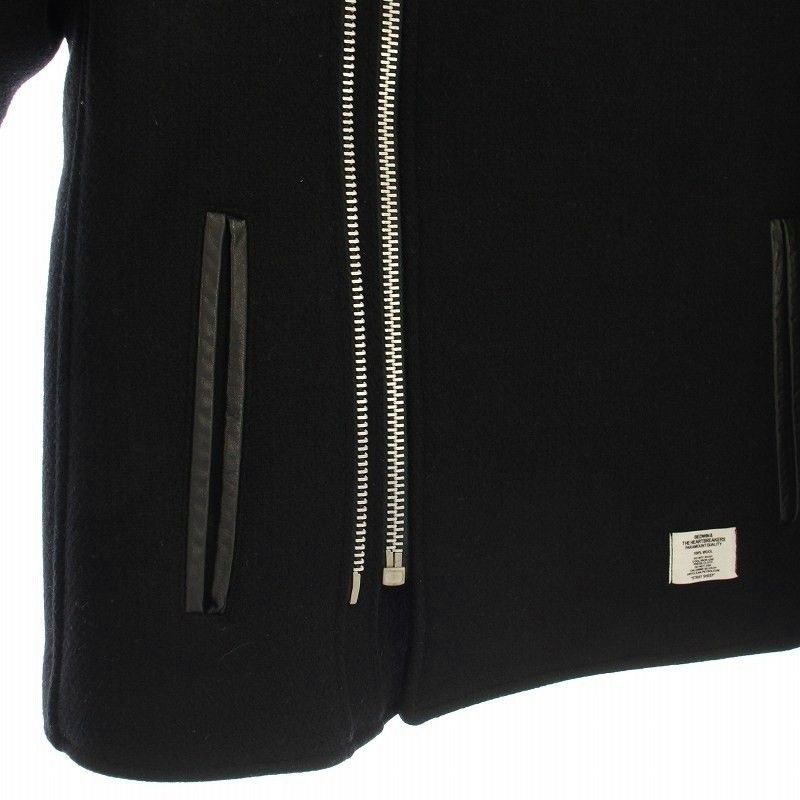 ベドウィン BEDWIN ダブル メルトンPコート ピーコート ウール 2 黒