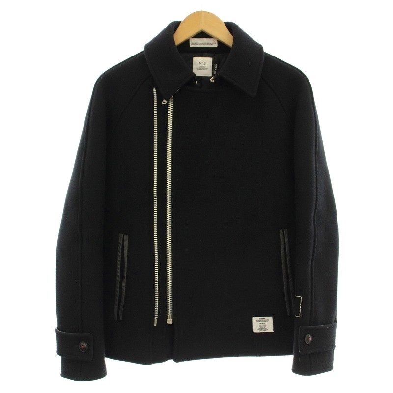 ベドウィン BEDWIN ダブル メルトンPコート ピーコート ウール 2 黒