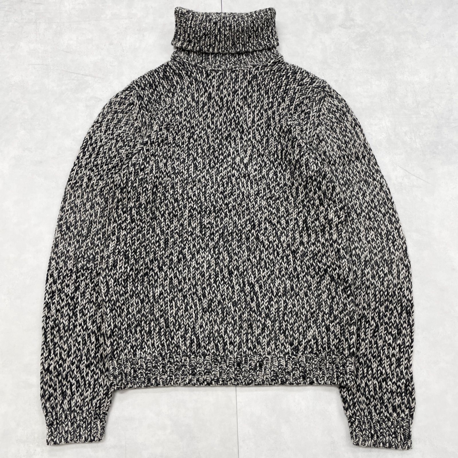 良品 Cruciani タートルネック ニット ウール メランジ イタリア製 Cruciani クルチアーニ ニットトップス タートルネック メランジ