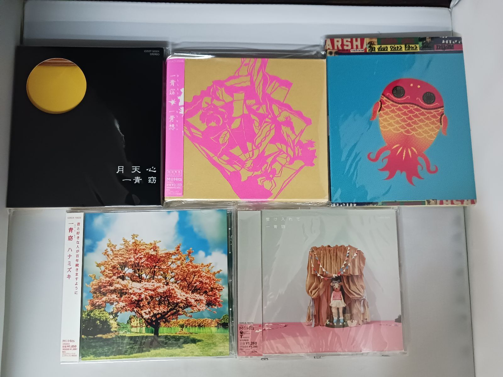 CD 一青窈 月天心 一青想 ハナミズキ 受け入れて 金魚すくい CD5枚+