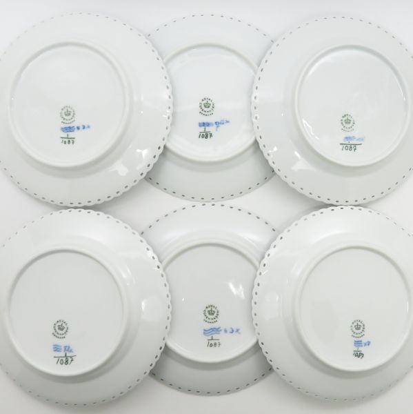 ロイヤルコペンハーゲン プレート□ブルーフルーテッド フルレース