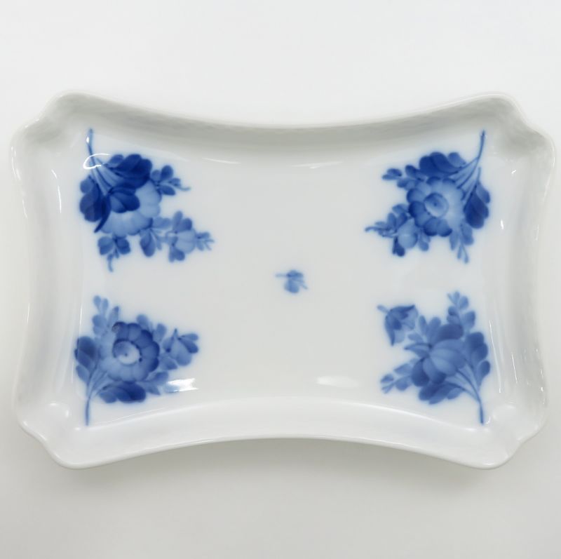 ロイヤルコペンハーゲン プレート□ブルーフラワー プレイン スクエア