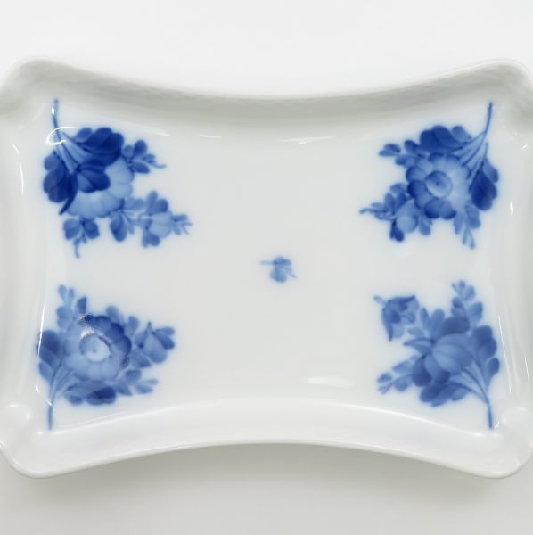 ロイヤルコペンハーゲン プレート□ブルーフラワー プレイン スクエア