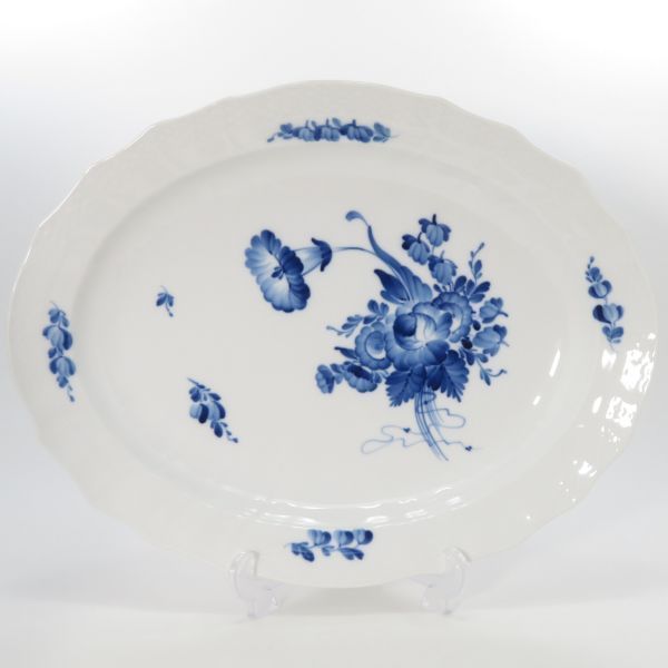 ロイヤルコペンハーゲン プレート□ブルーフラワー カーブ ROYAL
