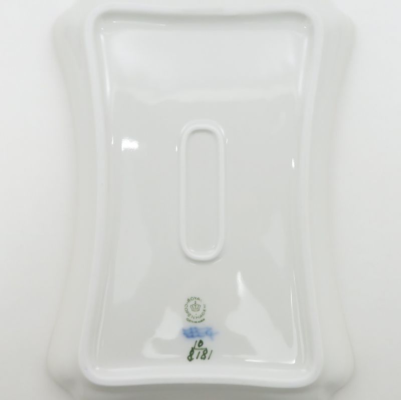 ロイヤルコペンハーゲン プレート□ブルーフラワー プレイン スクエア