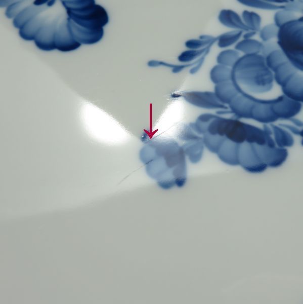 ロイヤルコペンハーゲン プレート□ブルーフラワー カーブ ROYAL