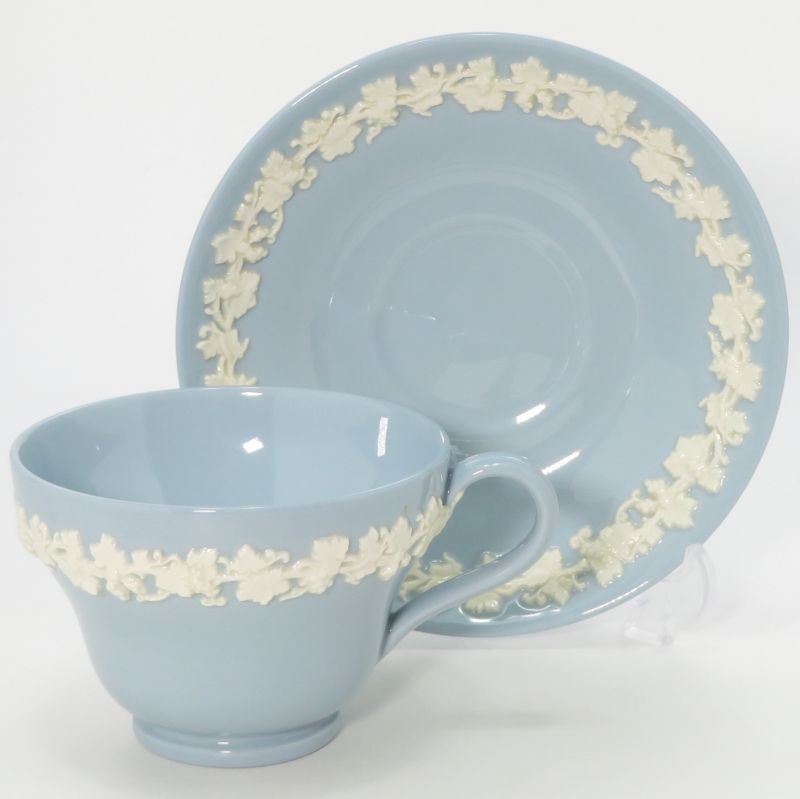 ウェッジウッド カップ&ソーサー□クイーンズウェア クリームon