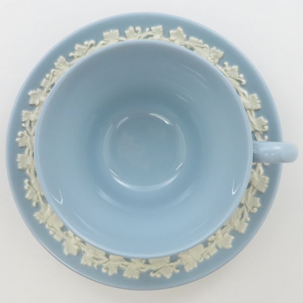 ウェッジウッド カップ&ソーサー□クイーンズウェア クリームon