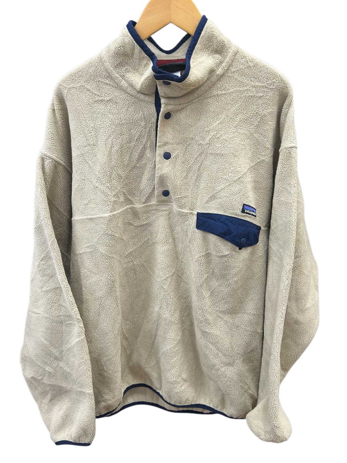 patagonia パタゴニア シンチラ スナップT フリースプルオーバー 14年製 L ベージュ メンズ 027