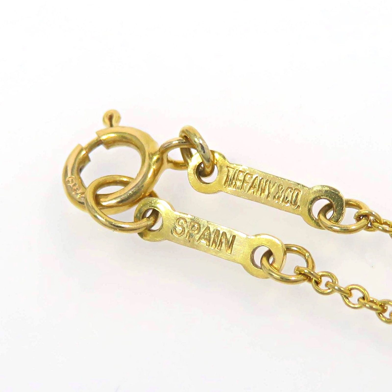 TIFFANY&Co ティファニー 750 ダイヤモンド オープンハート ネックレス