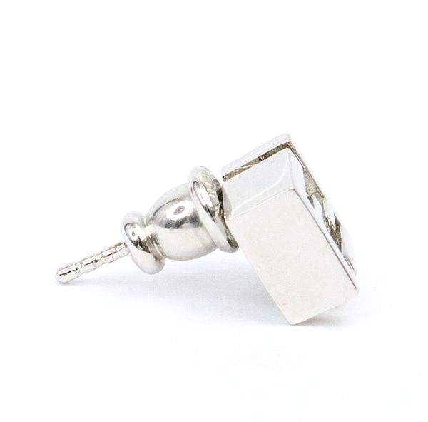 フェンディ FENDI FFロゴ スタッドピアス 片耳用 メタル ジルコニア PR 10 24 17867