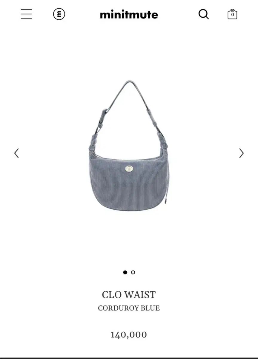 MINITMUTE クローウェスト クウェ コーデュロイ ブルー モデル