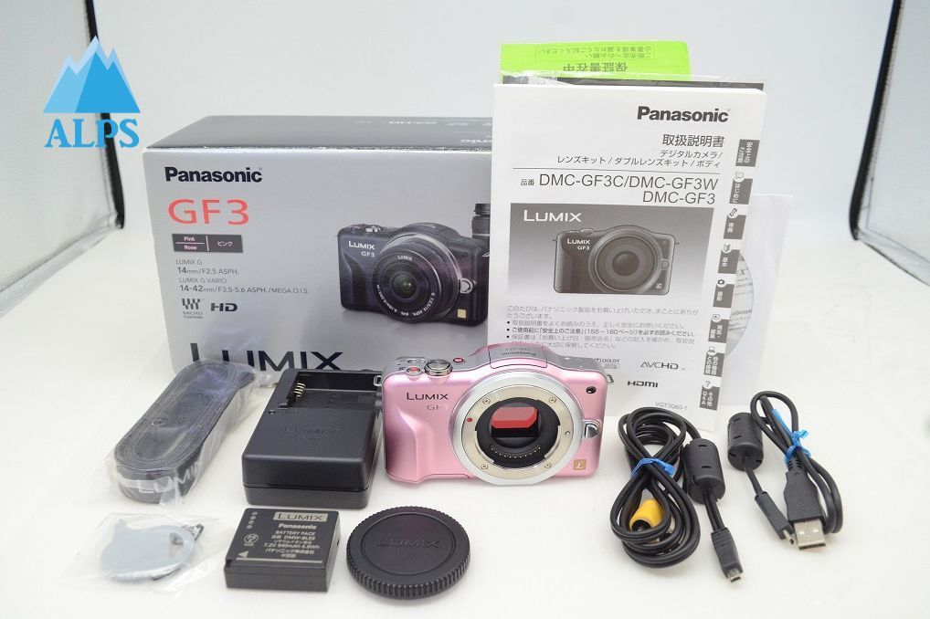 美品 Panasonic パナソニック LUMIX DMC-GF3 ボディ ミラーレス一眼