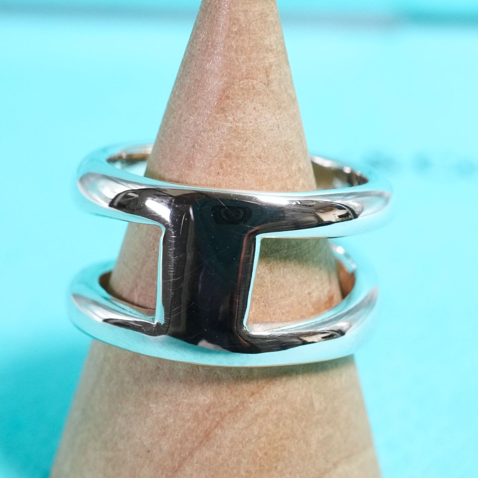 極美品14号 ティファニー オープン ダイアゴナル リング/25-2127S