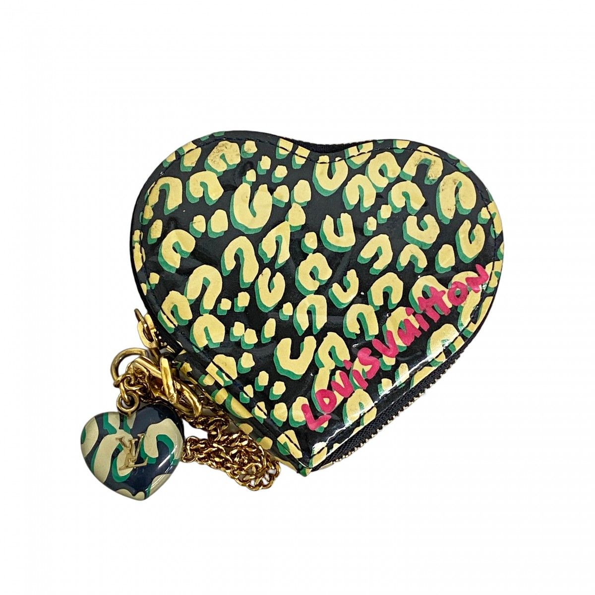 5pa0219】ルイヴィトン コインケース ヴェルニ・レオパード ポルトモネ