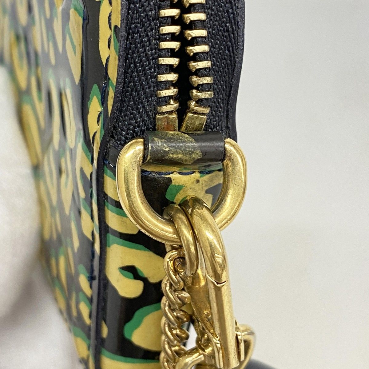 5pa0219】ルイヴィトン コインケース ヴェルニ・レオパード ポルトモネ