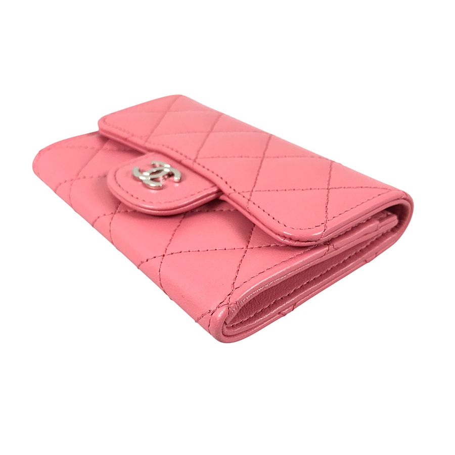 シャネル CHANEL マトラッセ ラムスキン カードケース sh【中古