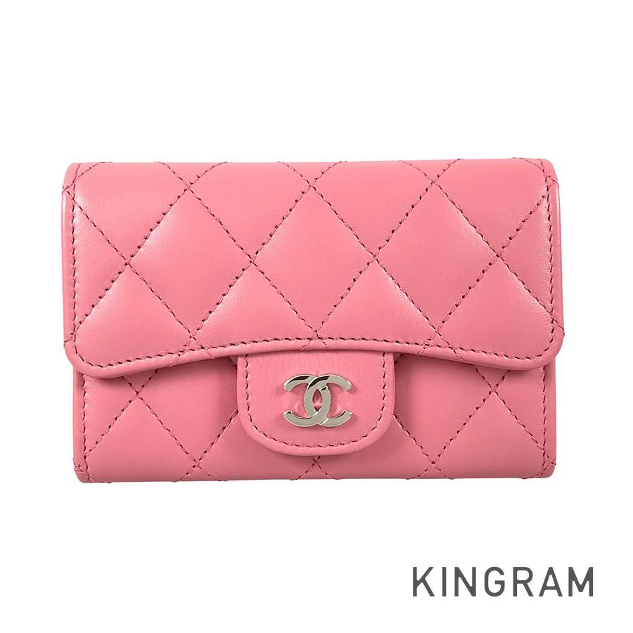シャネル CHANEL マトラッセ ラムスキン カードケース sh【中古